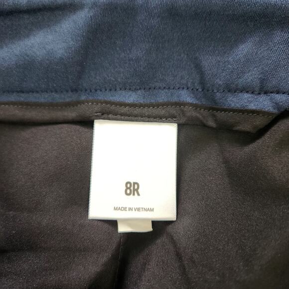 Express Editor Super High Rise Straight Ankle Dress Jeans 8 - Picture 12 of 13